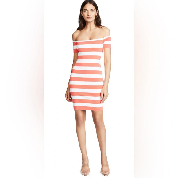 Ronny Kobo | New EVIVA dress off the shoulder Bodycon Women’s size S striped - Picture 10 of 10